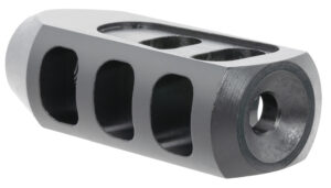 TacFire Tanker Muzzle Brake Black Oxide Steel with 1/2"-28 tpi Threads 2.76" OAL 1.37" Diameter for 5.56x45mm NATO