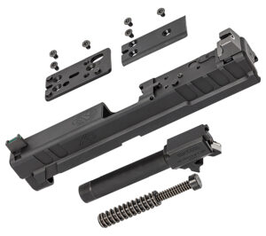 Springfield Armory XD4902 XD OSP 9mm Luger 4" Barrel, Black Steel Slide for Springfield XD with Optics Cut, Suppressor Height Night Sights, Includes Cover Plates