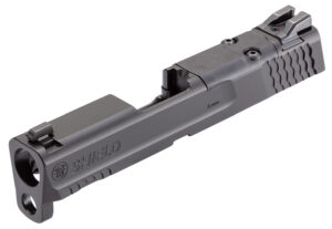 Smith & Wesson 3015613 Slide Assembly Shield Fits S&W Shield/Shield Plus Optic Ready 9mm Luger Black Armornite Stainless Steel 3-Dot White Sights