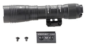 Streamlight 89003 ProTac 2.0 Black Anodized Aluminum 250/2000 Lumens White LED Bulb, 266 Meters Beam, Picatinny Rail Mount, Rifle