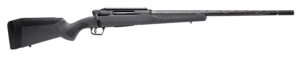 Savage Arms 57897 Impulse Mountain Hunter 6.5 PRC 2+1 24" Carbon Fiber Threaded Barrel Black Aluminum Receiver w/Picatinny Rail, Gray AccuStock Synthetic Stock, Ambidextrous