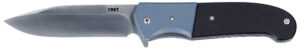 CRKT 6880 Ignitor 3.48" Folding Drop Point Plain Satin 8Cr13MoV SS Blade/ Blue/Black G10 Handle Includes Pocket Clip