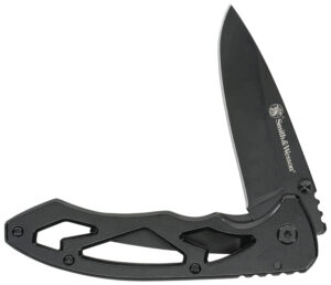 Uncle Henry CK400LCP Skeletonized  Large 3" Folding Drop Point Plain Stainless Steel Blade 4.40" Handle Includes Pocket Clip
