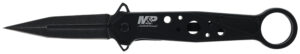 Smith & Wesson Knives 1193183 M&P Folding Dagger Folding Dagger Plain Black 8Cr13MoV SS Blade