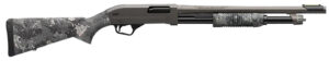 Winchester Repeating Arms 512450395 SXP Hybrid Defender 12 Gauge 3" Chamber 5+1 (2.75") 18", Gray Barrel/Rec, TrueTimber Midnight Synthetic Furniture, Fiber Optic Front