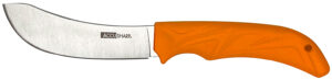 AccuSharp 732C Butcher  4" Fixed Butcher Plain Stainless Steel Blade/Blaze Orange Ergonomic Anti-Slip Rubber Handle