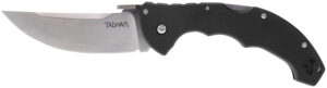 Cold Steel CS21TTL 4" Folding Straight Back Plain S35VN Blade 5.25" G10 Handle Includes Belt Clip