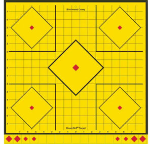 Birchwood Casey LRSIT-5PK Long Range  Self-Adhesive Paper Yellow 17.75" 5-Diamond 5 Pack