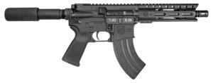 Diamondback DB1912O001 DB15 7.62x39mm 28+1 7", Black, Carbon Lower, 6" M-LOK Handguard, Padded Buffer Tube, Magpul Grip