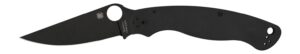 Spyderco C36GPBK2 Military 2 4" Folding Plain Black DLC CPM S30V SS Blade/ Black Textured G10 Handle Includes Pocket Clip