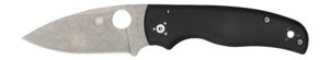 Spyderco C229GP Shaman 3.58" Folding Plain Stonewashed CPM S30V SS Blade/Black Textured G10 Handle Includes Pocket Clip
