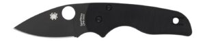 Spyderco C230GPBBK Lil' Native 2.42" Folding Plain Black DLC CPM S30V SS Blade/Black Textured G10 Handle Includes Pocket Clip