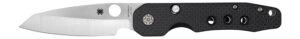 Spyderco C240CFP Smock 3.39" Folding Plain Stonewashed CPM S30V SS Blade/Black Textured Carbon Fiber/G10 Handle
