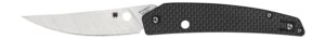 Spyderco C242CFP Ikuchi 3.26" Folding Plain CPM S30V SS Blade/Black Textured Carbon Fiber/G10 Handle Includes Pocket Clip