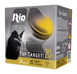 Rio Ammunition TT209 Top Target 20 Gauge 2.75" 7/8 oz 9 Shot 25 Per Box/ 10 Case