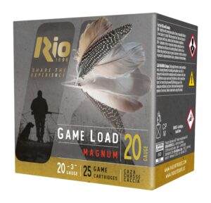 Rio Ammunition RC20MGN6 Game Load 20Gauge 3" 1 1/4oz 6Shot 25 Per Box/10 Case