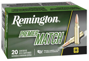 Remington Ammunition 27680 Premier Match 223Rem 69gr Sierra MatchKing BTHP 20 Per Box/10 Case