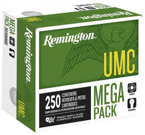 Remington Ammunition 23777 UMC Mega Pack 9mmLuger 115gr Full Metal Jacket 250 Per Box/4 Case