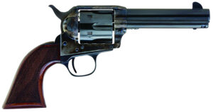 Cimarron AR400 Arizona Ranger 357 Mag 6 Shot, 4.75" Blue w/Engraved "Arizona Ranger" Steel Barrel, Blued Cylinder, Color Case Hardened Steel Frame, Checkered Walnut Grip, Exposed Hammer