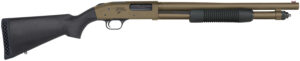 Mossberg 50781 590 Thunder Ranch 12 Gauge 5+1 3" 18.50" Cylinder Bore, Patriot Brown Barrel/ Optic Cut Rec, Black Synthetic Furniture, Fiber Optic Sight