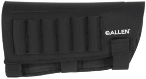 Allen 18427 Buttstock Shell Holder Black Neoprene 223-300 Win Magnum 6rd Velcro Mount
