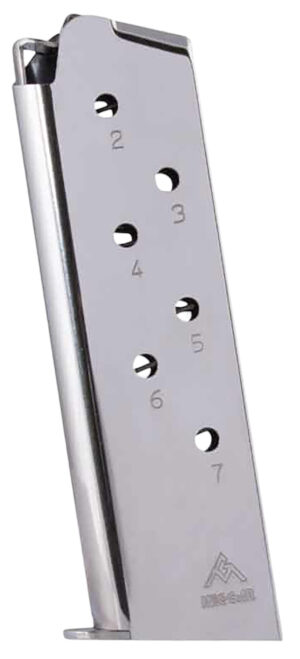 Mec-Gar MGCG4507N Colt Government 7rd 45 ACP, Nickel Stainless Steel