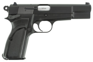 Inglis 12000000 L9A1  Full Size Frame 9mm Luger 15+1 4.70" Hard Chrome Plated Stainless Steel Barrel, Black Cerakote Steel Serrated Slide, Black Cerakote Steel Frame, Black Plastic Grip