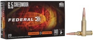 Federal F65CRDTFS1 Fusion  6.5Creedmoor 140gr Bonded Soft Point 20 Per Box/10 Case