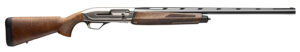 Browning 011779204 Maxus II Upland Full Size 12 Gauge Semi-Auto 3" 4, 2 3/4" Shells 28" Matte Blued Vent Rib Barrel, Satin Nickel Aluminum Receiver, Grade I Turkish Walnut Wood Stock w/Adj Shim