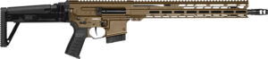 CMMG 28A490FMB Dissent MK4 22 ARC 10+1 16.10"  Midnight Bronze Cerakote Picatinny Rail Aluminum Receiver, M-LOK Handguard, Black CMMG Dissent Side Folding Stock, Zeroed Drop-In Single Stage Trigger