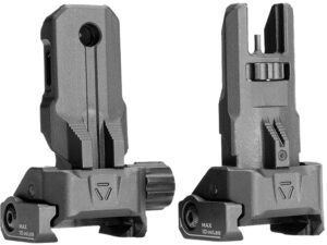 Strike Industries SPBUS Strike Polymer Backup Sights Black Folding for AR-15