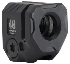 Strike Industries MCQUAD Micro Threaded Compensator Black Steel 0.89" OAL Compatible w/ 9mm/357 SIG