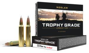 Nosler 61036 Match Grade 223Rem 70gr Soft Point 20 Per Box/20 Case