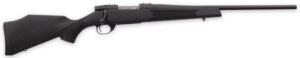Weatherby VYT243NR0T Vanguard Synthetic Compact 243 Win 4+1 20" Matte Blued #1 Threaded Barrel, Matte Blued Drilled & Tapped Steel Receiver, Black Adjustable Synthetic Stock
