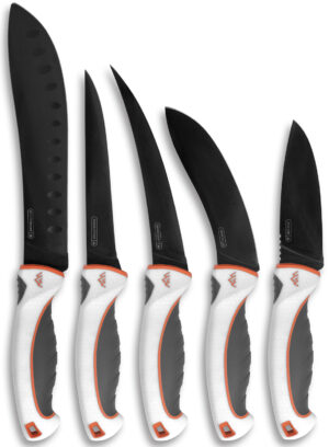 Outdoor Edge EM1 Ergo Max Processing Kit 5Cr13MoV Black Titanium Blade 5 Piece