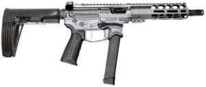 Battle Arms Development XIPHOS004 Xiphos  9mm Luger 30+1 8.50" Black Barrel, M-LOK Handguards, Combat Gray Aluminum Picatinny Rail Receiver  Black Synthetic Adjustable Stock, Adj Black Grips