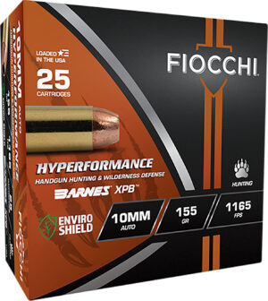 Fiocchi 10BA Hyperformance 10mm 155gr XPB 25 Per Box/8 Case