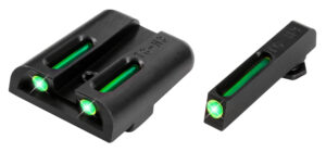 TruGlo TG131KT TFO Green/Tritium/Fiber Optic Front Sight-Green/Tritium/Fiber Optic Rear Sight Kimber 1911