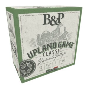 B&p Ammunition 12B1UP8 Upland Game Classic 12Gauge 2.50" 1oz 8Shot 25 Per Box/10 Case