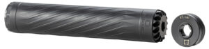 Anechoic X45LB Anechox 45L  45CAl/458WinMag Black Stainless Steel/Titanium 1 3/8"x24 w/ 5/8"x24 DTA