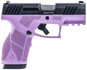 Taurus 1-GX2931LP GX2  9mm Luger 13+1 3.37" Matte Stainless Steel Barrel, Matte Black Serrated Stainless Steel Slide, Light Purple Polymer Frame w/Picatinny Rail, Polymer Grip