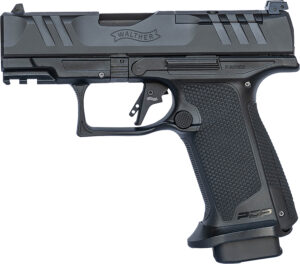 Walther Arms 4796042 PDP F-Series Pro 9mm Luger 18+1 3.50" Black Steel Barrel, Black Serrated/Optic Ready Steel Slide, Black Polymer Frame w/Picatinny Rail, Medium Backstrap Grip