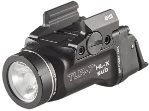 Streamlight 69504 TLR-7 HL-X SUB USB Black 6000 Series Aluminum Sig P365/XL 1000 Lumens
