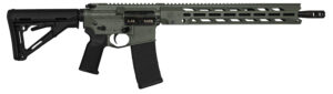 Diamondback DB1784K791 DB15 Obsidian 5.56 NATO 30+1 16" Black Nitride Threaded Barrel, Jungle Green Cerakote Picatinny Rail Aluminum Receiver, Magpul CTR Black Synthetic Stock & Magpul MOE K2 Grip