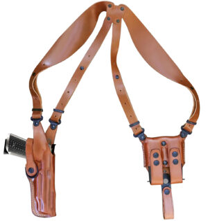 1791 Gunleather NSS2.1CBRVR Optic Ready Shoulder Vertical Brown Fits Glock 17 Right Hand