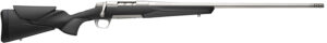 Browning 036008299 X-Bolt 2 Hunter Full Size 6.8 Western 3+1 24" Stainless Steel Threaded Barrel, Drilled & Tapped Stainless Steel Receiver, Adj Vari-Tech Black Composite Stock w/Adjustable Comb & LOP