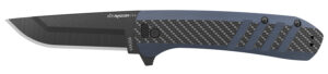 Outdoor Edge VX430CC Razor VX4 3" Folding Plain Carbon Fiber/Blue