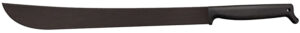 Cold Steel CS97TM21S Two Handed 21" Black Matte Anti Rust 65Mn Carbon Steel Blade, Black Polypropylene Handle 30" Long