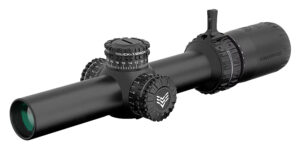 Swampfox Optics ARH11024GL Arrowhead Black 1-10x24mm 30mm Tube Guerrilla Dot MIL Green Reticle