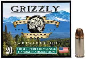 Grizzly Ammo GC9MM29mm Luger 124gr Jacketed Hollow Point 20 Per Box/10 Case